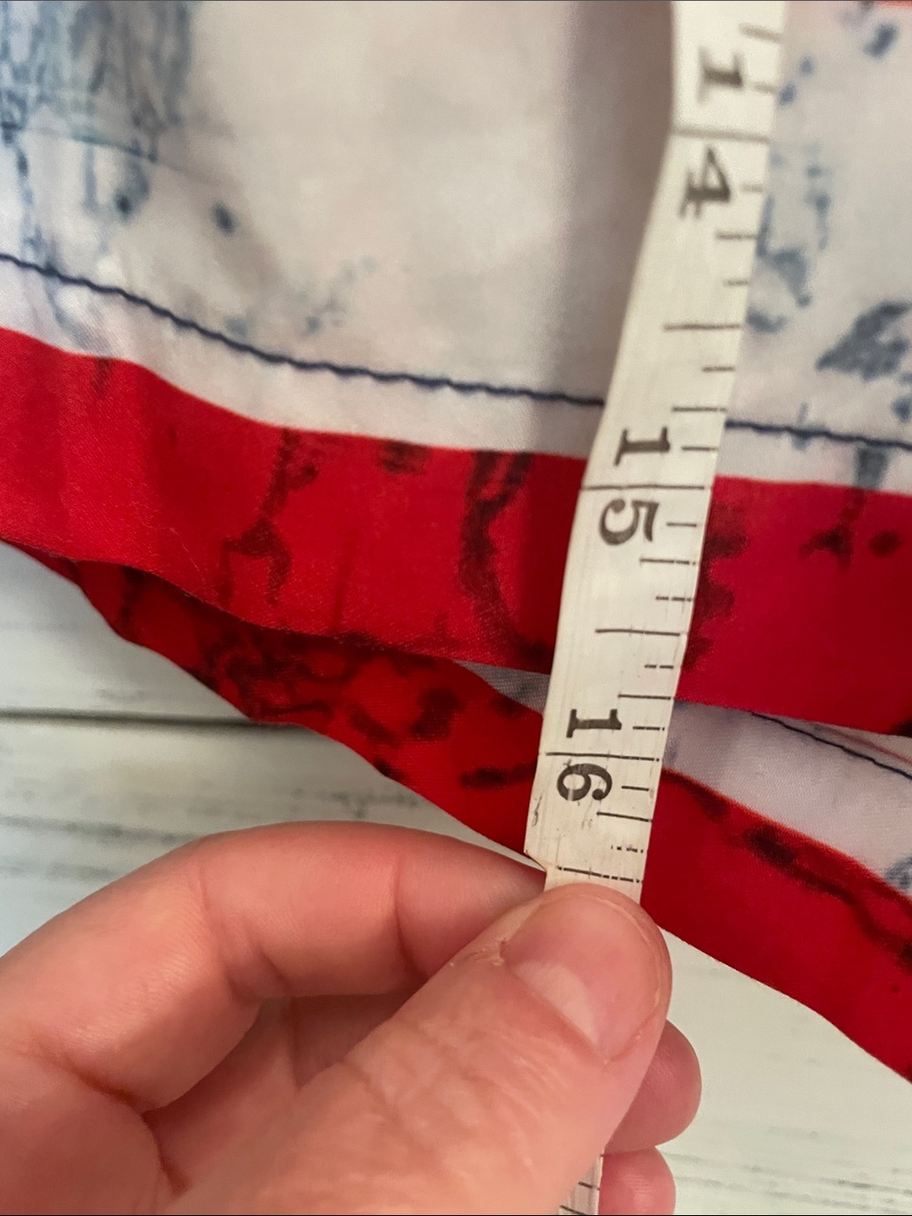 Maamgic Men's American Flag Swim Trunks in Red, White & Blue - Picture 3 of 5